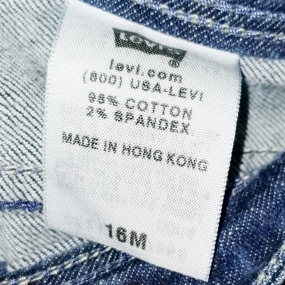 LEVI’S 👖 SILVER TAG RED TAB EMBELLISHED STRETCH BLING BOOTCUT JEANS Women’s 16 M - Picture 10 of 10
